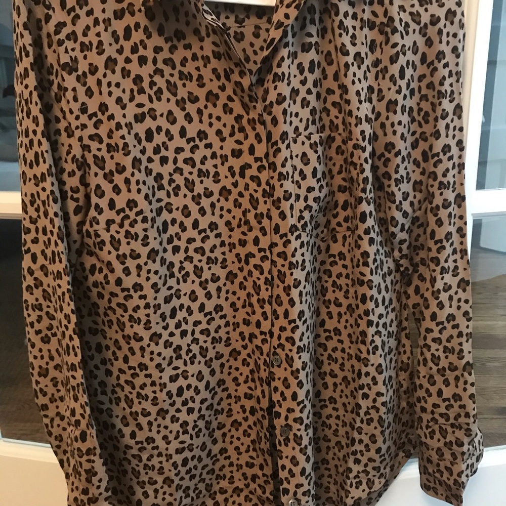 Leopard print blouse